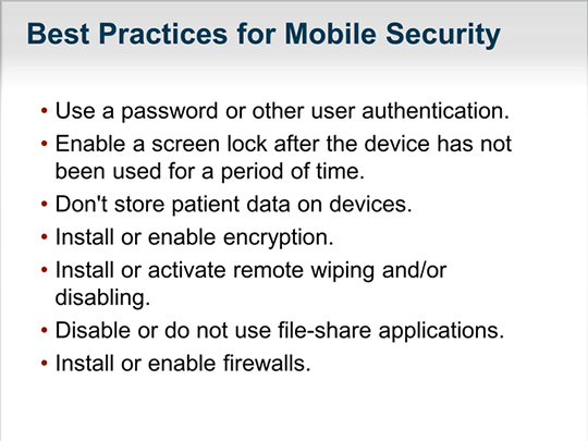 Protecting your mobile devices
